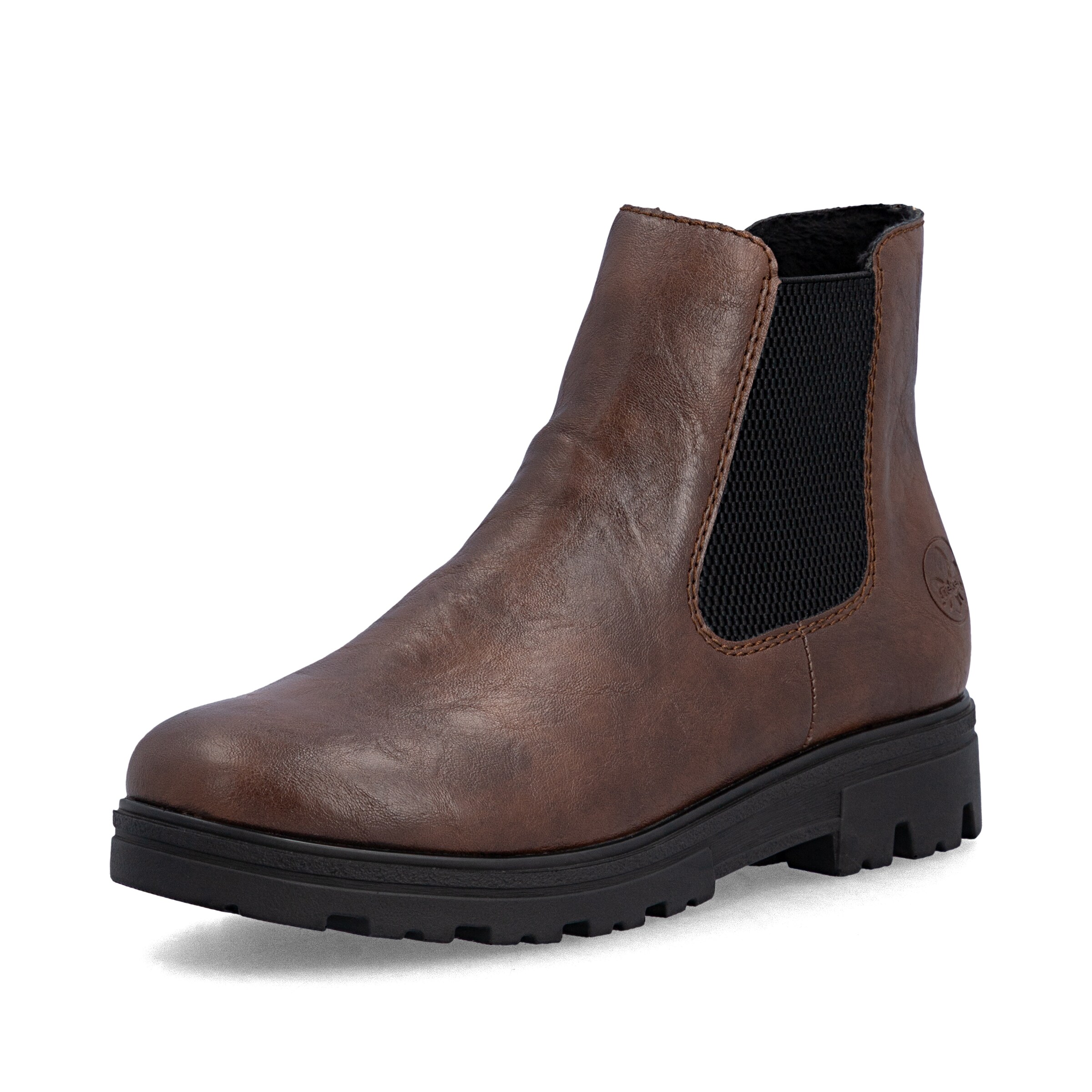 Chelsea Boots Rieker en marron : devant