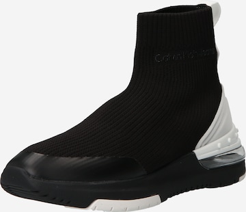 Calvin Klein Jeans Спортни обувки Slip On в черно: отпред