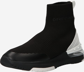 Scarpa slip-on di Calvin Klein Jeans in nero: frontale