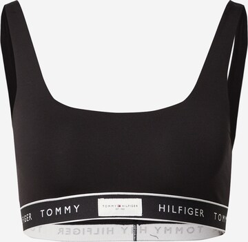 Bustieră Sutien de la Tommy Hilfiger Underwear pe negru: față