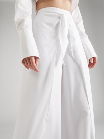 Lauren Ralph Lauren Wide Leg Hose 'ROUNAK' in Weiß