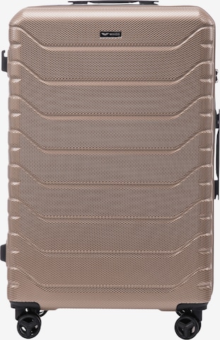 Valisette 'PEAFOWL' WINGS en or : devant