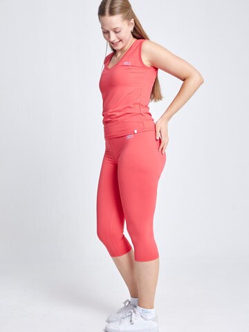 SPORTKIND Sporttop 'Loose Fit V-Neck' in Oranje