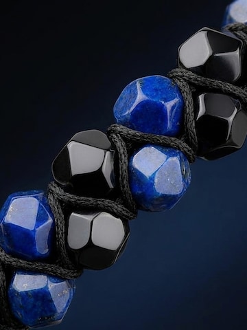 UNIQAL Armband 'BLAUES TIGERAUGE TURMALIN' in Gemengde kleuren