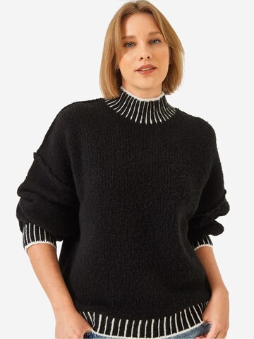 Pull-over Bianco Lucci en noir : devant