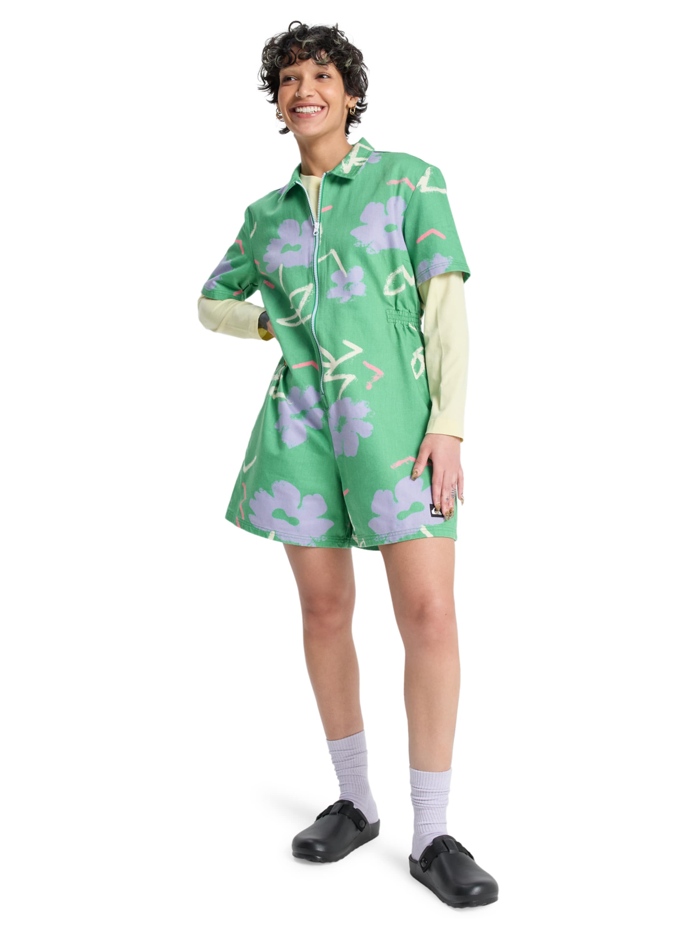 QUIKSILVER Jumpsuit 'Craig' in Green