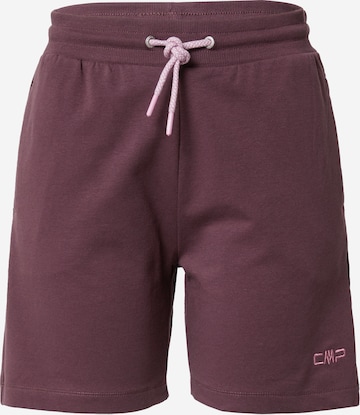 CMP Normalny krój Spodnie outdoor w kolorze fioletowy: przód