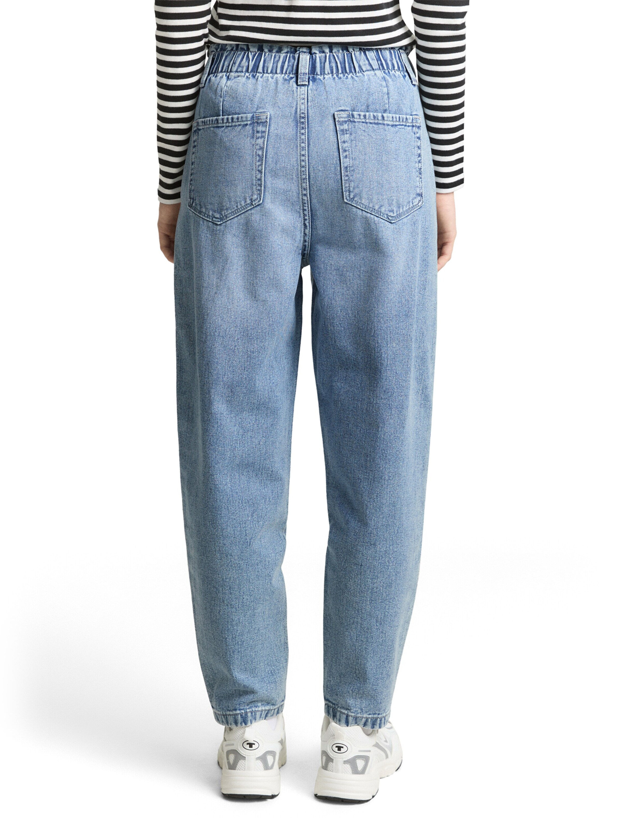 zils TOM TAILOR DENIM Barrel Džinsi 'Adea'