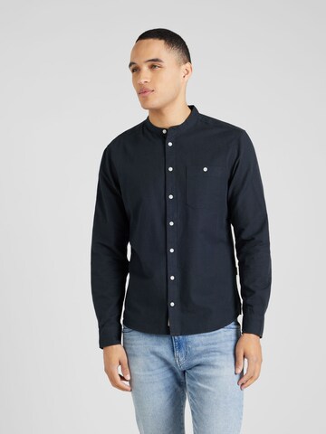 BLEND Regular fit Button Up Shirt in Black: front