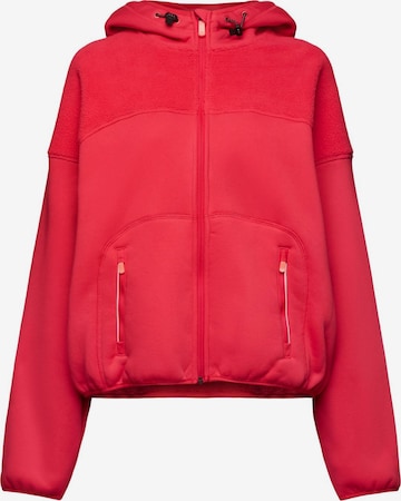 ESPRIT Zip-Up Hoodie in Red: front