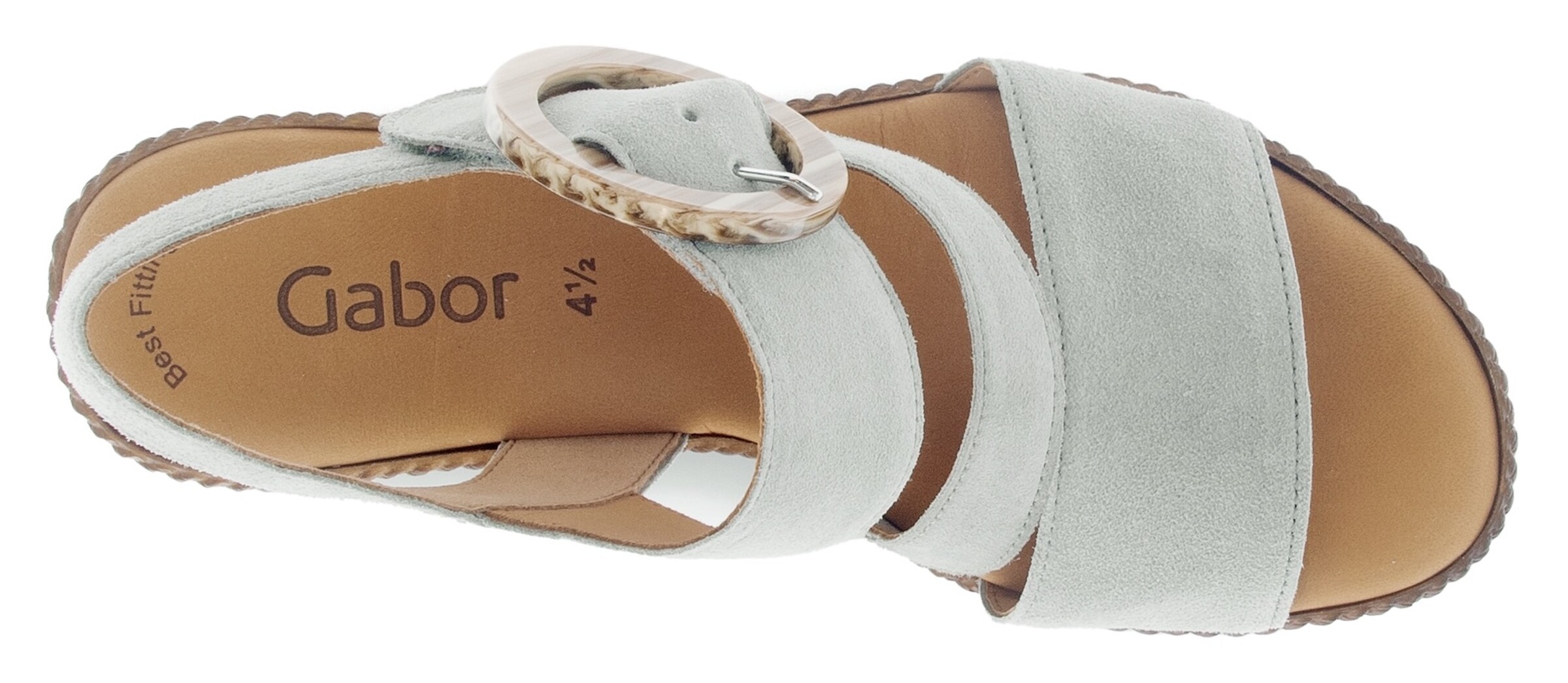 GABOR Strap Sandals in Green