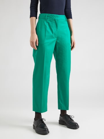 TOMMY HILFIGER Normální Kalhoty s puky – zelená: přední strana