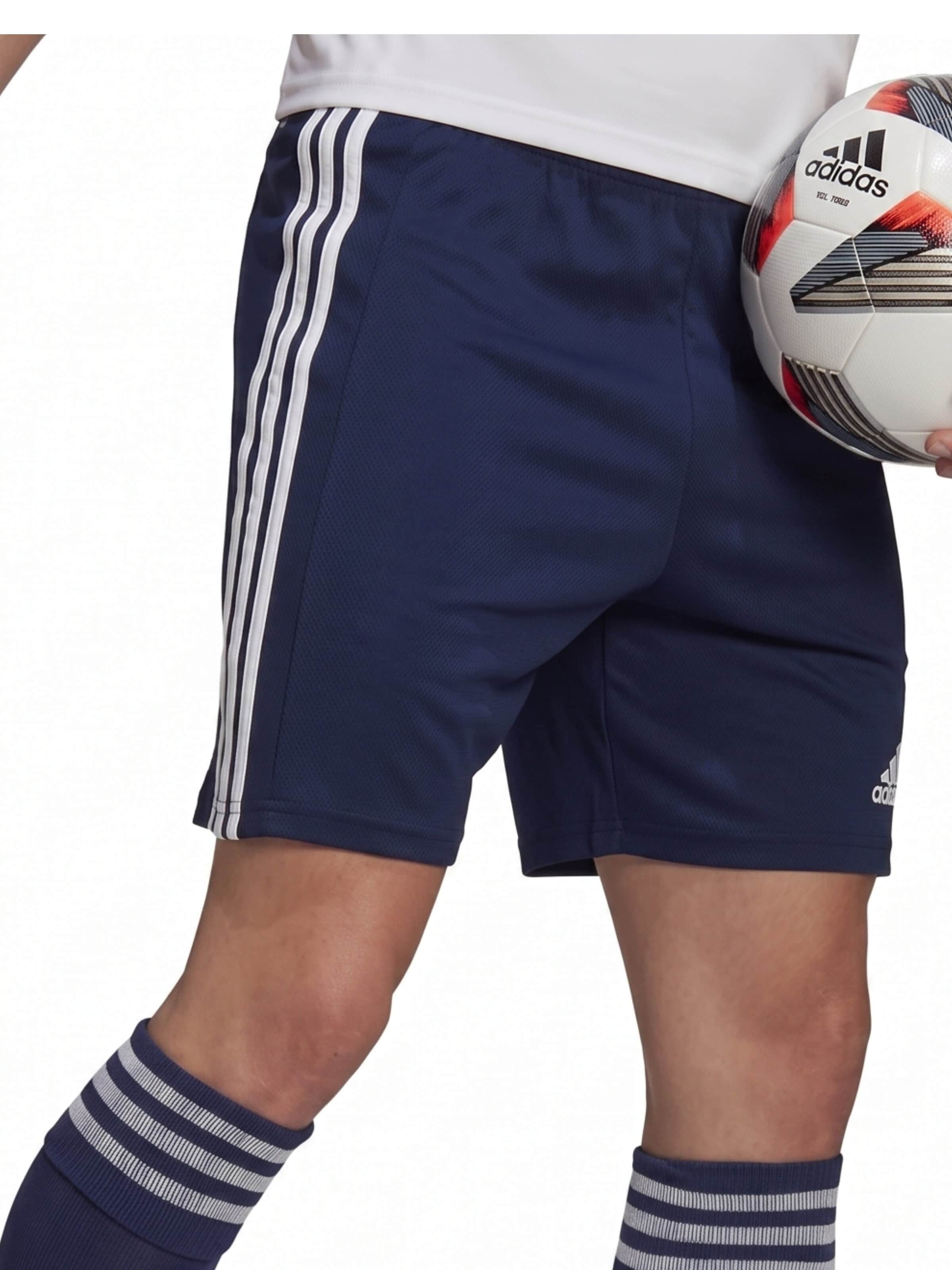 ADIDAS Regular Workout Pants in Blue: front