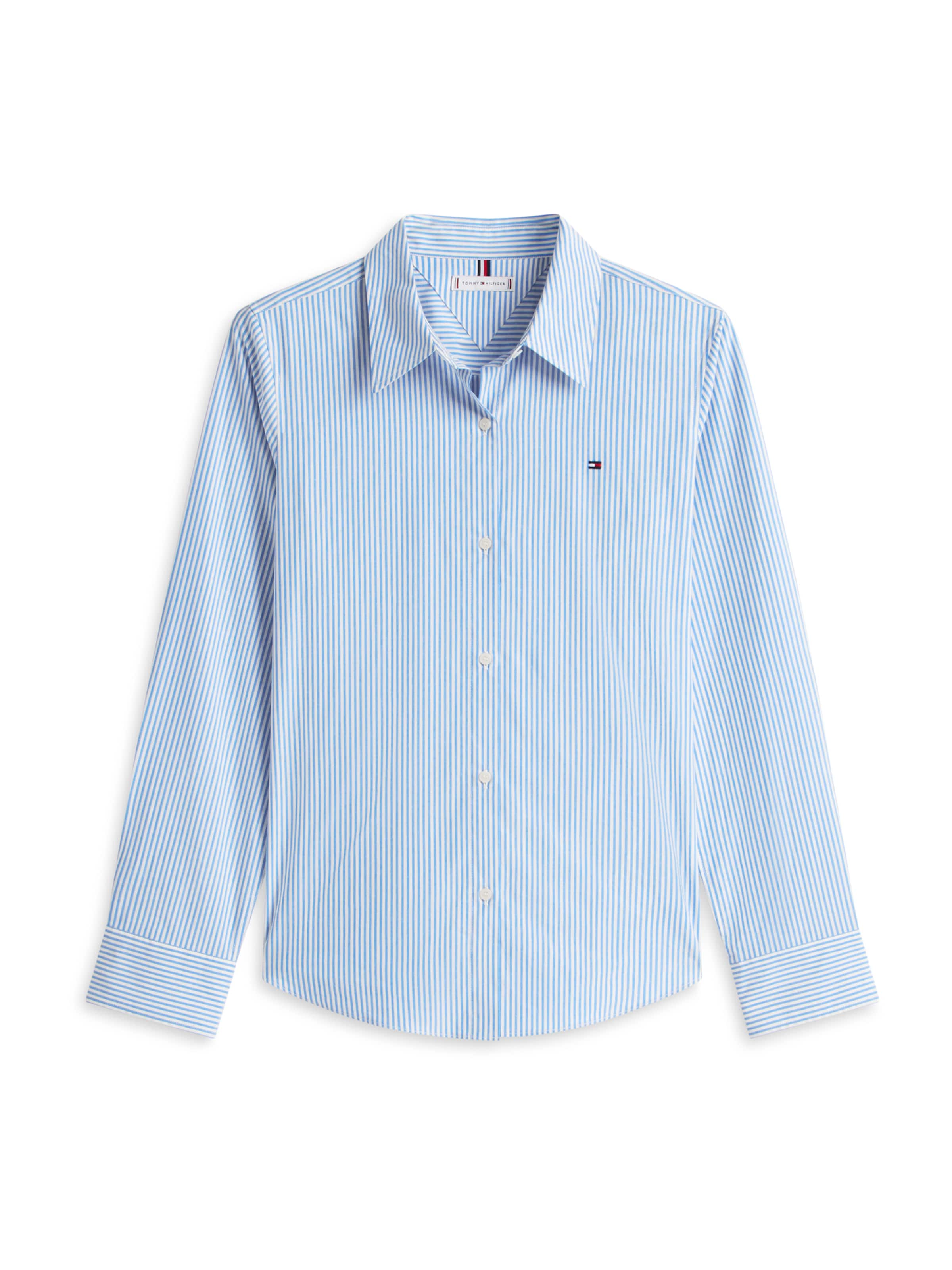 zils TOMMY HILFIGER Blūze &#x27;ESS&#x27;: no priekšpuses