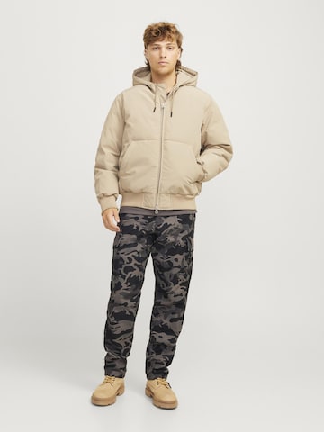 JACK & JONES Loosefit Cargobroek in Grijs