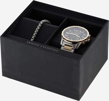 ARMANI EXCHANGE Set: Uhr und Armband in Gold