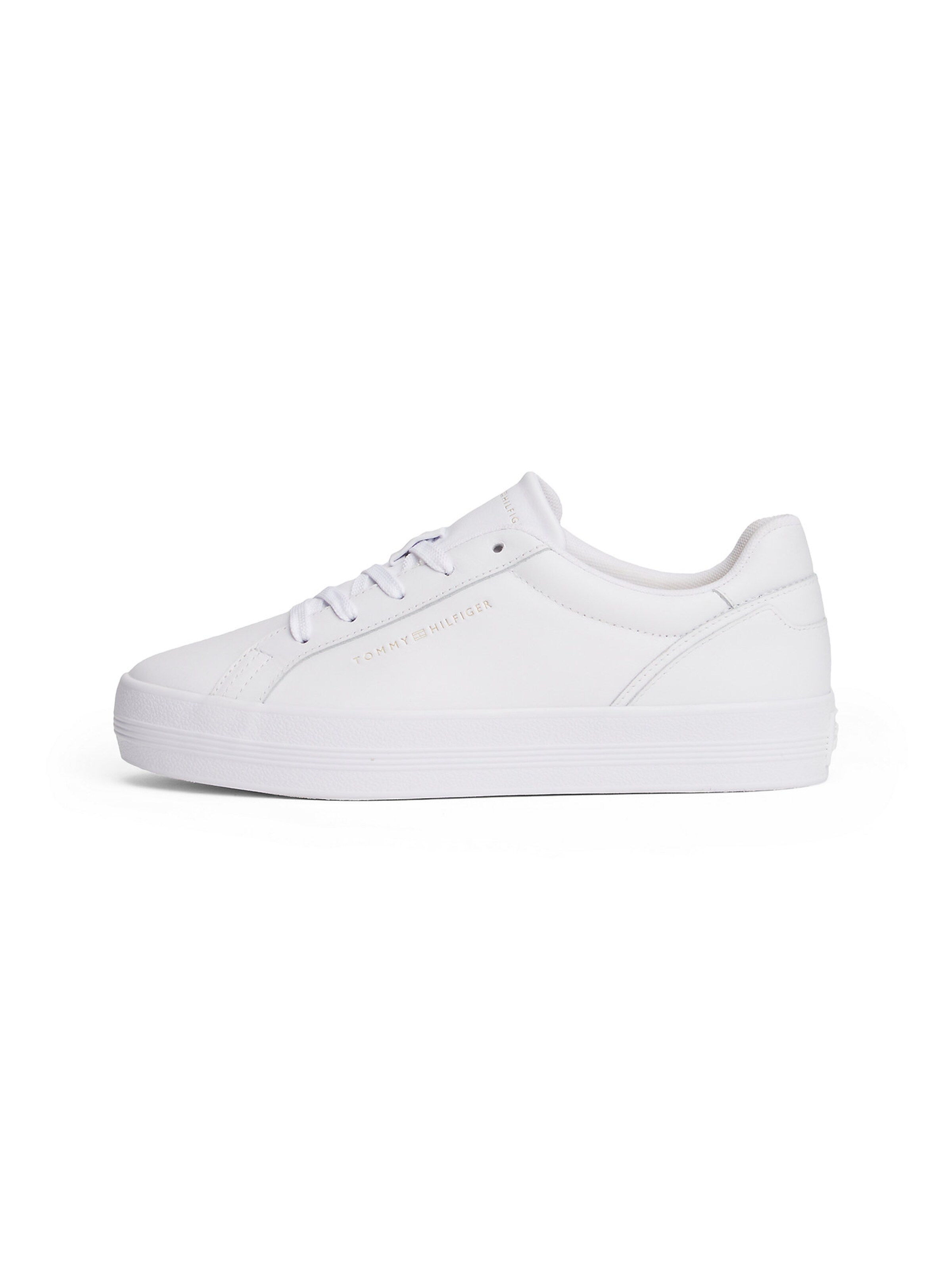 Baskets basses TOMMY HILFIGER en blanc : devant