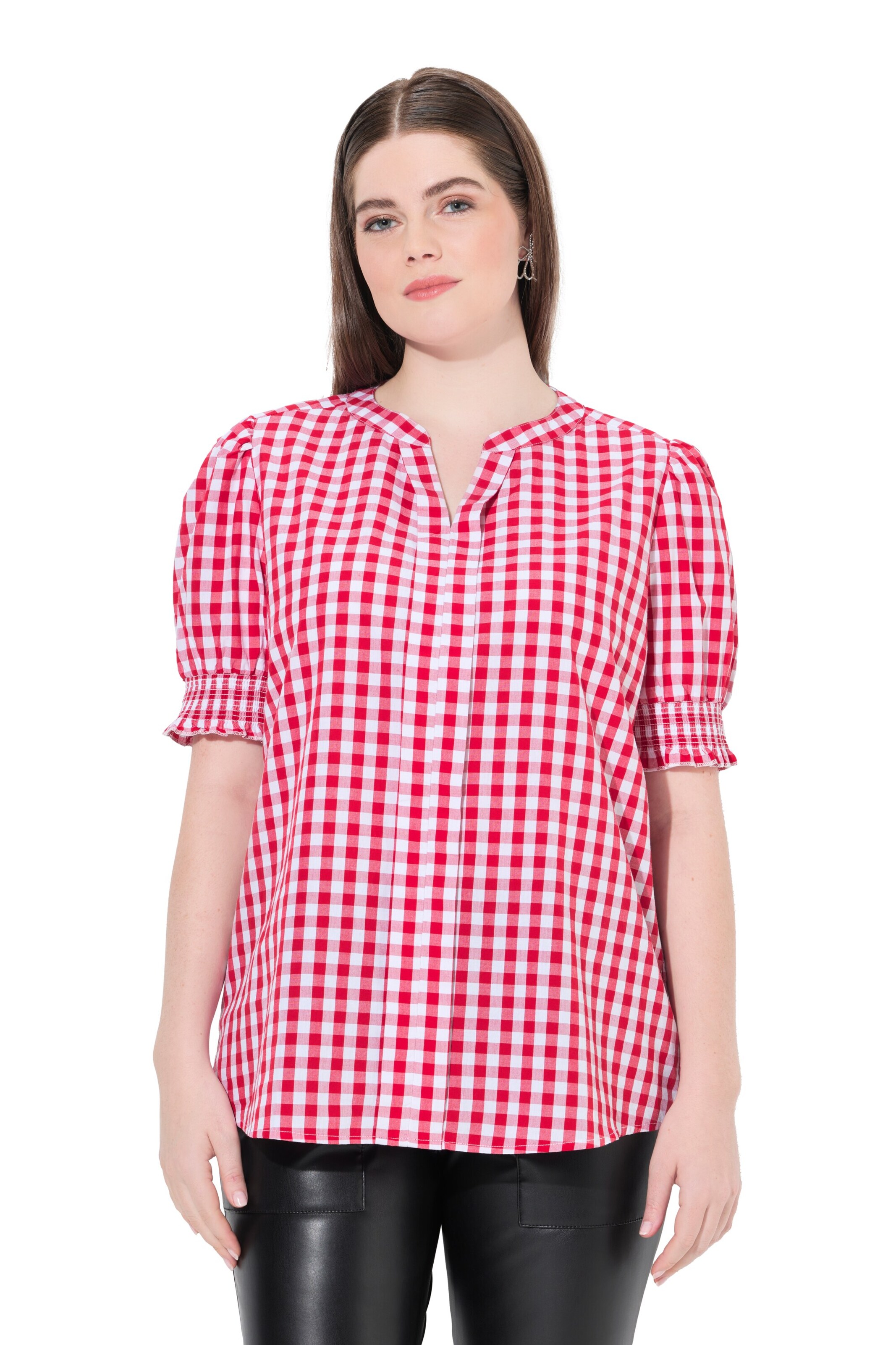 Ulla Popken Traditional blouse in Red: front