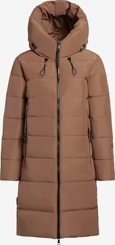 Manteau d’hiver ' JILIAS4 ' khujo en marron : devant