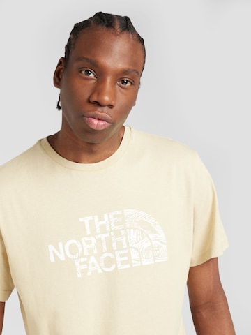 THE NORTH FACE T-Shirt 'WOODCUT DOME' in Beige