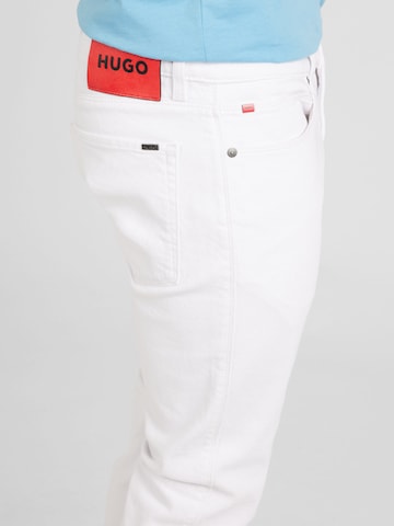 HUGO Red Slimfit Jeans '734' in Weiß