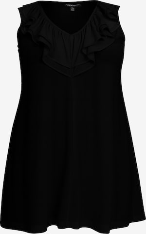 YOEK Top in Zwart: voorkant