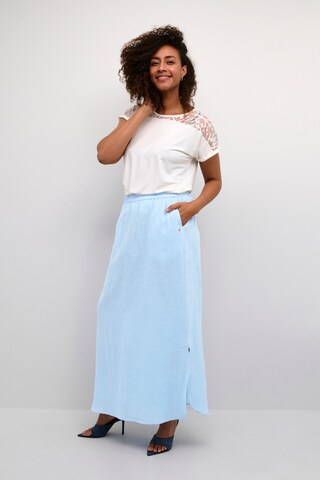 Cream Rok 'Bellis' in Blauw