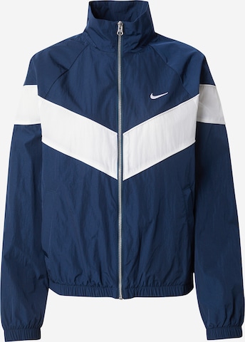 Nike Sportswear Демисезонная куртка в Синий: спереди