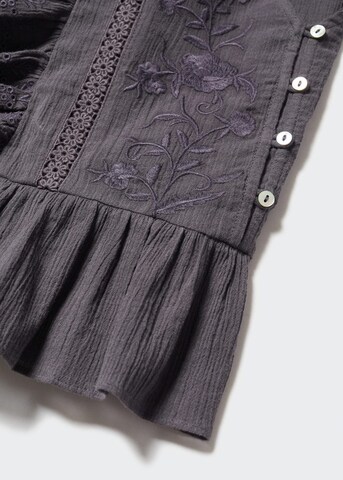 MANGO Bluse in Schwarz