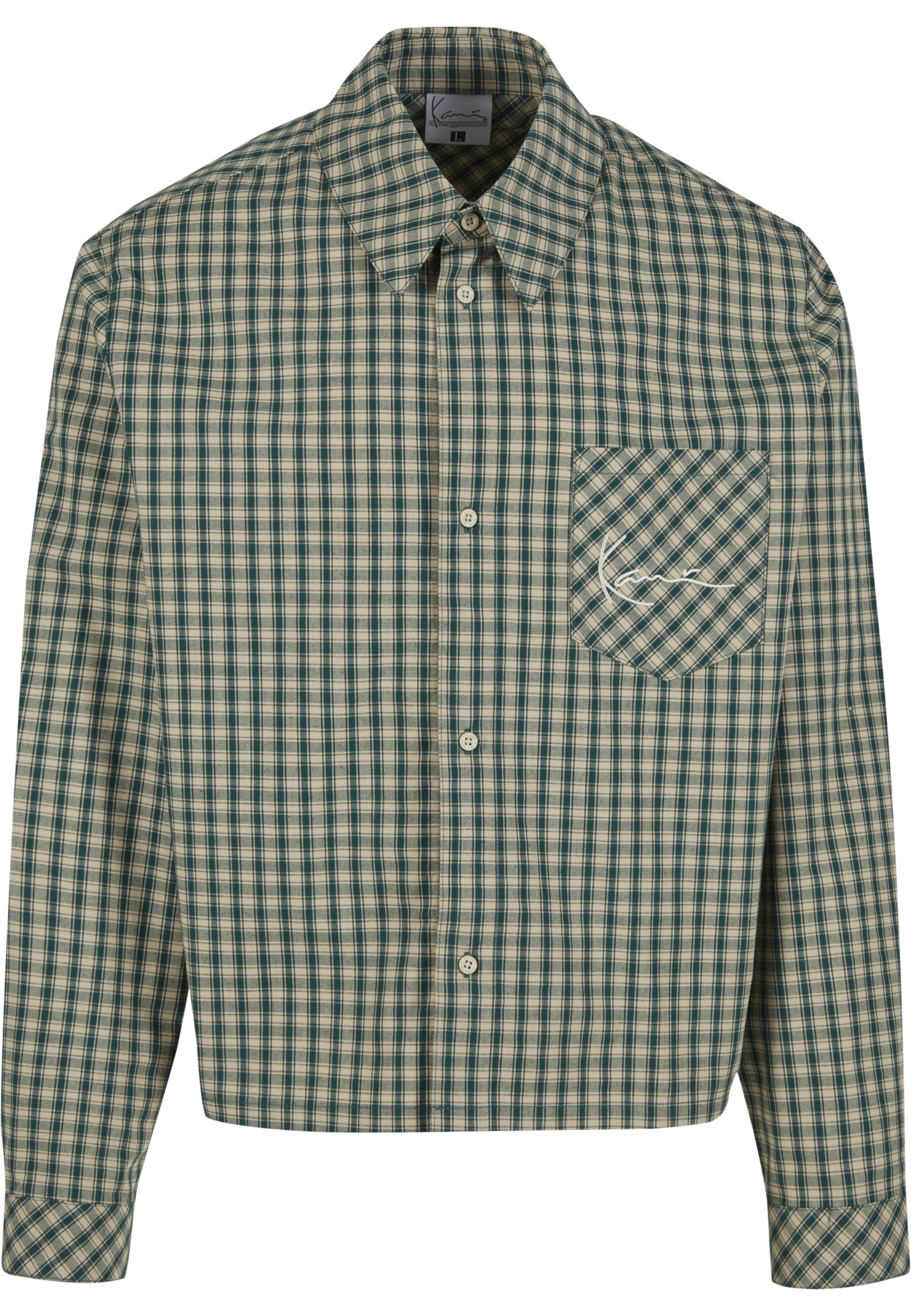 Fit confort Chemise Karl Kani en vert : devant