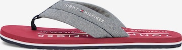 Tongs TOMMY HILFIGER en bleu : devant