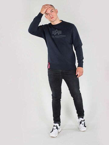 ALPHA INDUSTRIES Sweatshirt i sort