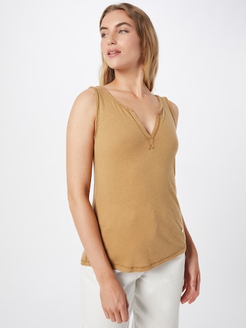 Top di MOS MOSH in beige: frontale