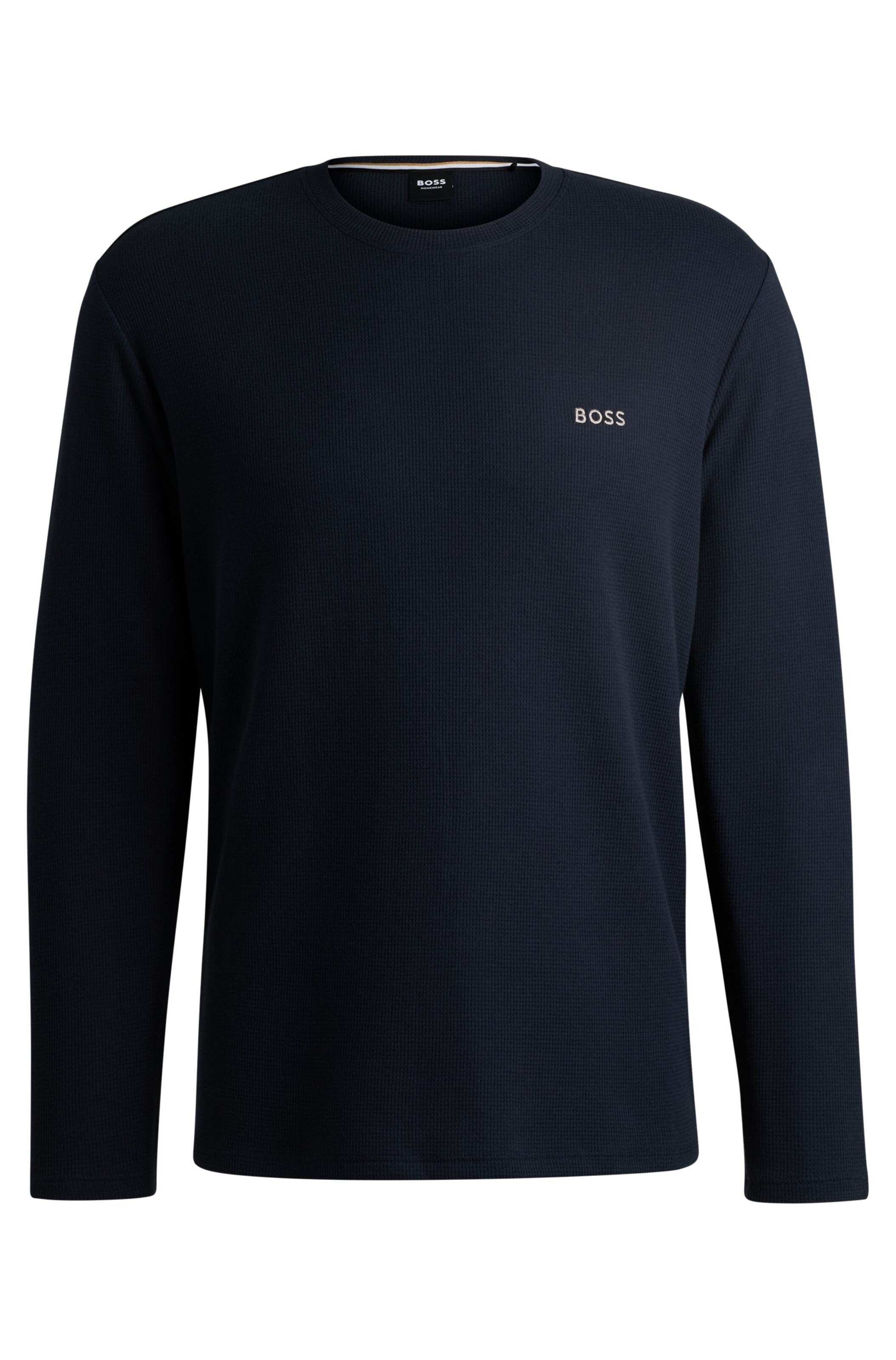 BOSS Schlafshirt in Blau: Vorderseite