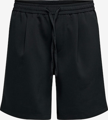 Only & Sons Loosefit Laskoshousut 'ONSWill' värissä musta: etupuoli