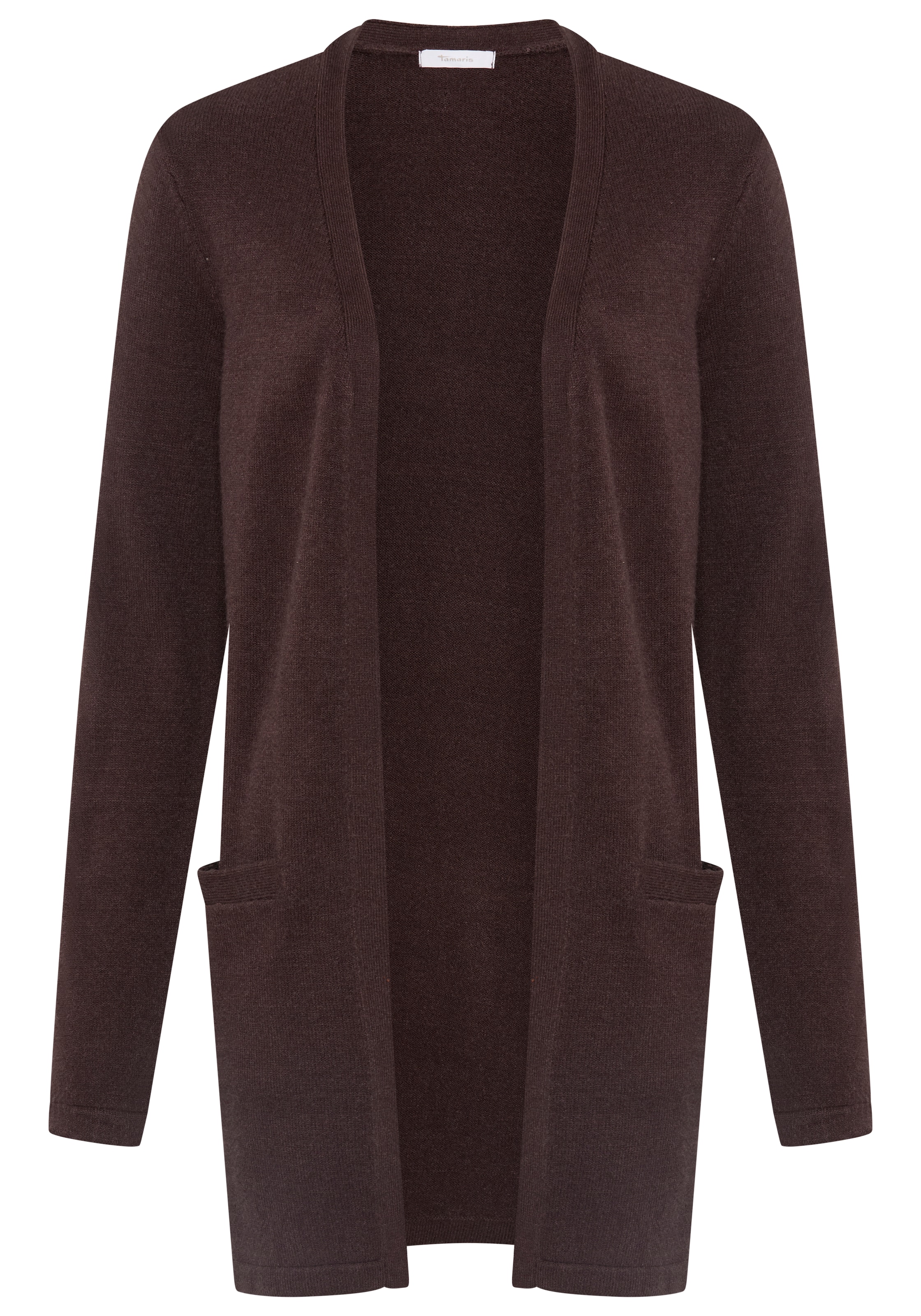 Tamaris Knit Cardigan in Brown: front