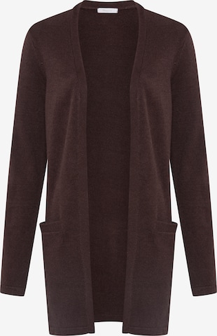 Tamaris Knit Cardigan in Brown: front