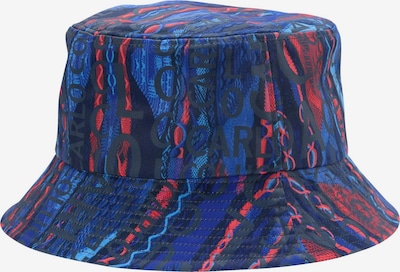 Carlo Colucci Hoed ' Comina ' in de kleur Royal blue/koningsblauw / Rood, Productweergave