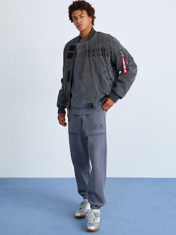 Bluză de molton 'Open Edge' de la ALPHA INDUSTRIES pe gri