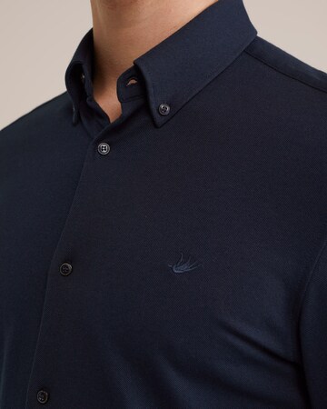 WE Fashion Slim Fit Hemd in Blau