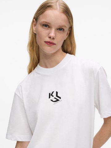 balta KARL LAGERFELD JEANS Marškinėliai