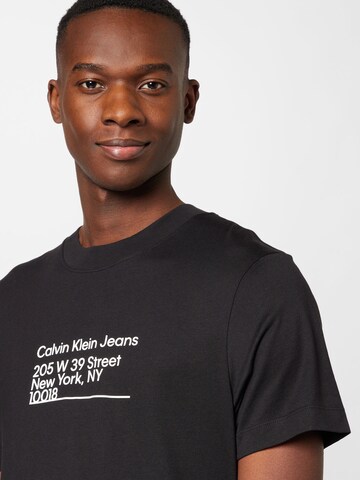 Calvin Klein Jeans Tričko – černá