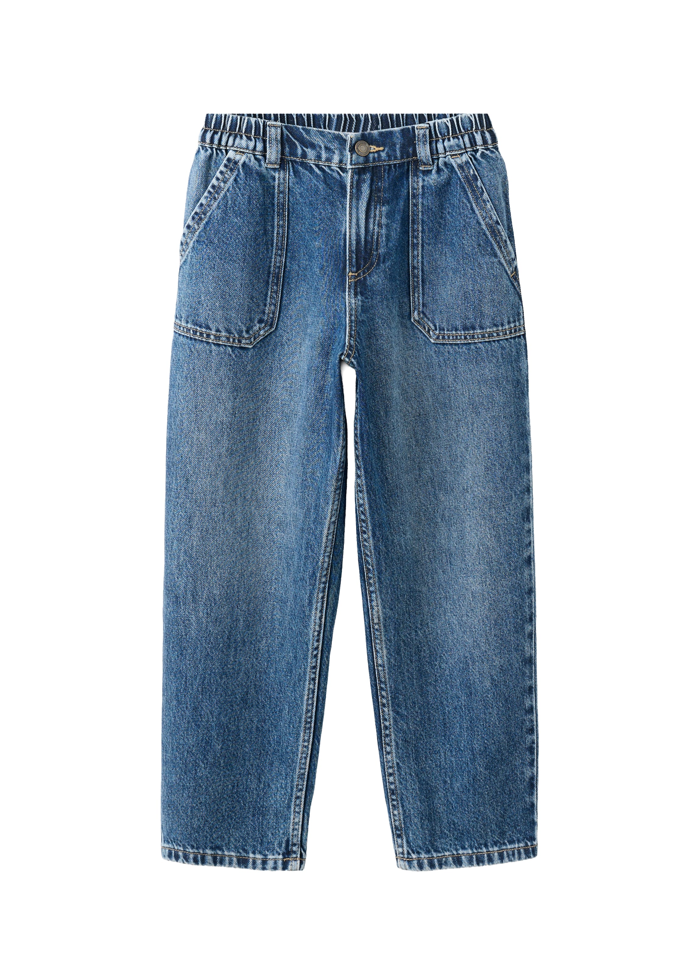 MANGO KIDS Farkut koossa 128 värissä sininen denim, Tuotenäkymä
