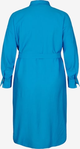 Zizzi Shirt Dress in Blue