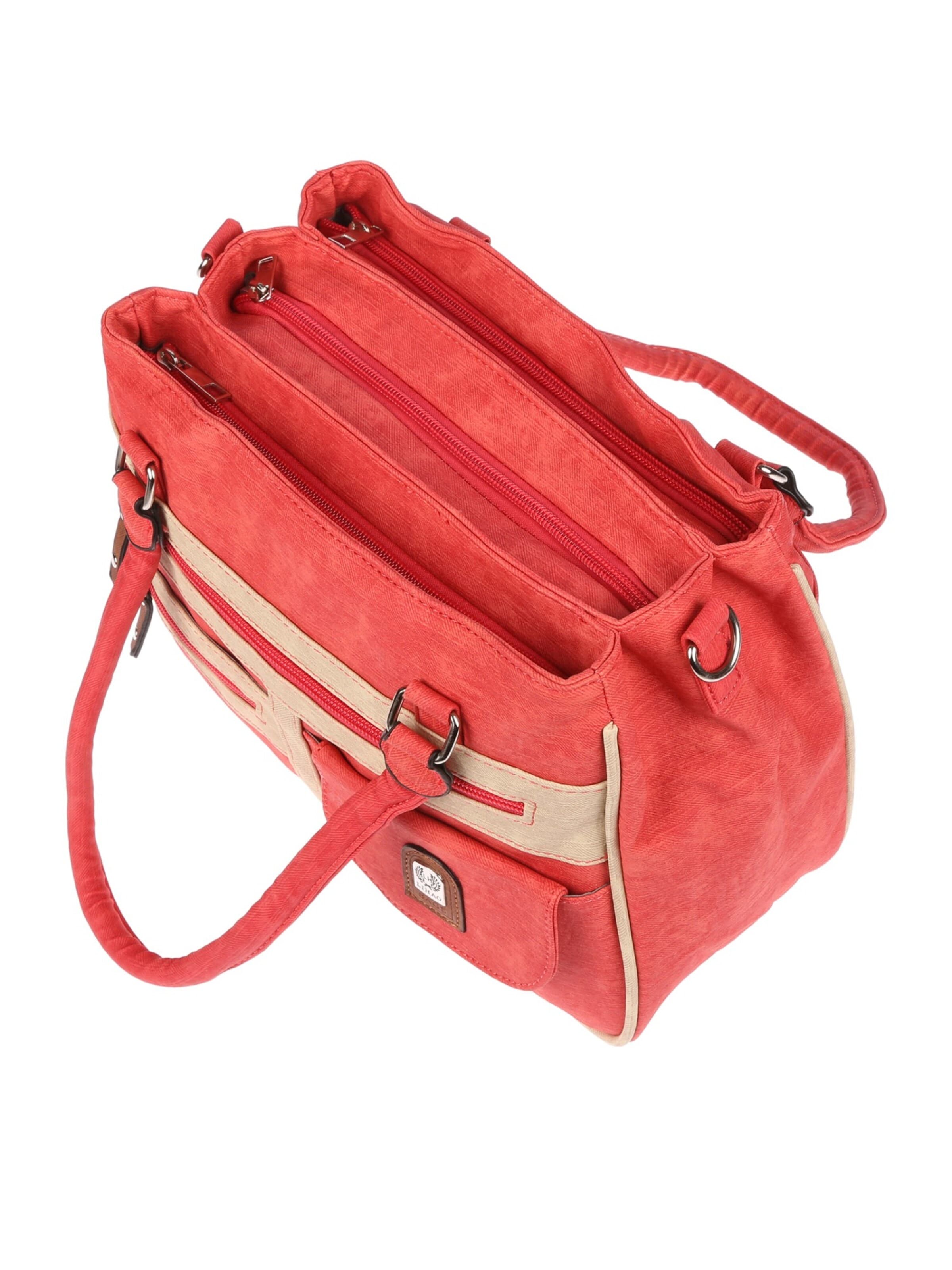 Christian Wippermann Handtasche 'Große Damen Tasche Umhängetasche Schultertasche'‌ in Rot
