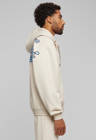 Karl Kani Zip-Up Hoodie 'Diner' in Beige