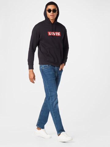 LEVI'S ®Regular Fit Sweater majica 'T3 Relaxd Graphic Hoodie' - crna boja