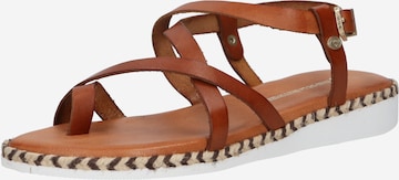 Fred de la BretoniÈre T-Bar Sandals in Brown: front