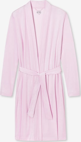 SCHIESSER Short Bathrobe 'Sleep & Lounge' in Pink: front