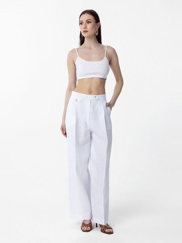 Antioch Loosefit Byxa 'Hilda' i vit